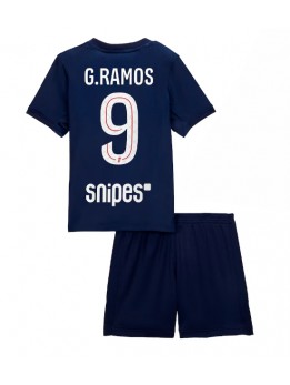 Detské Futbalové oblečenie Paris Saint-Germain Goncalo Ramos #9 2025-26 Krátky Rukáv - Domáci (+ trenírky)